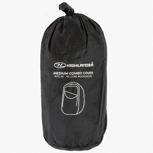 Highlander - Combo -Rucksack Regenschutz, 50-70l
